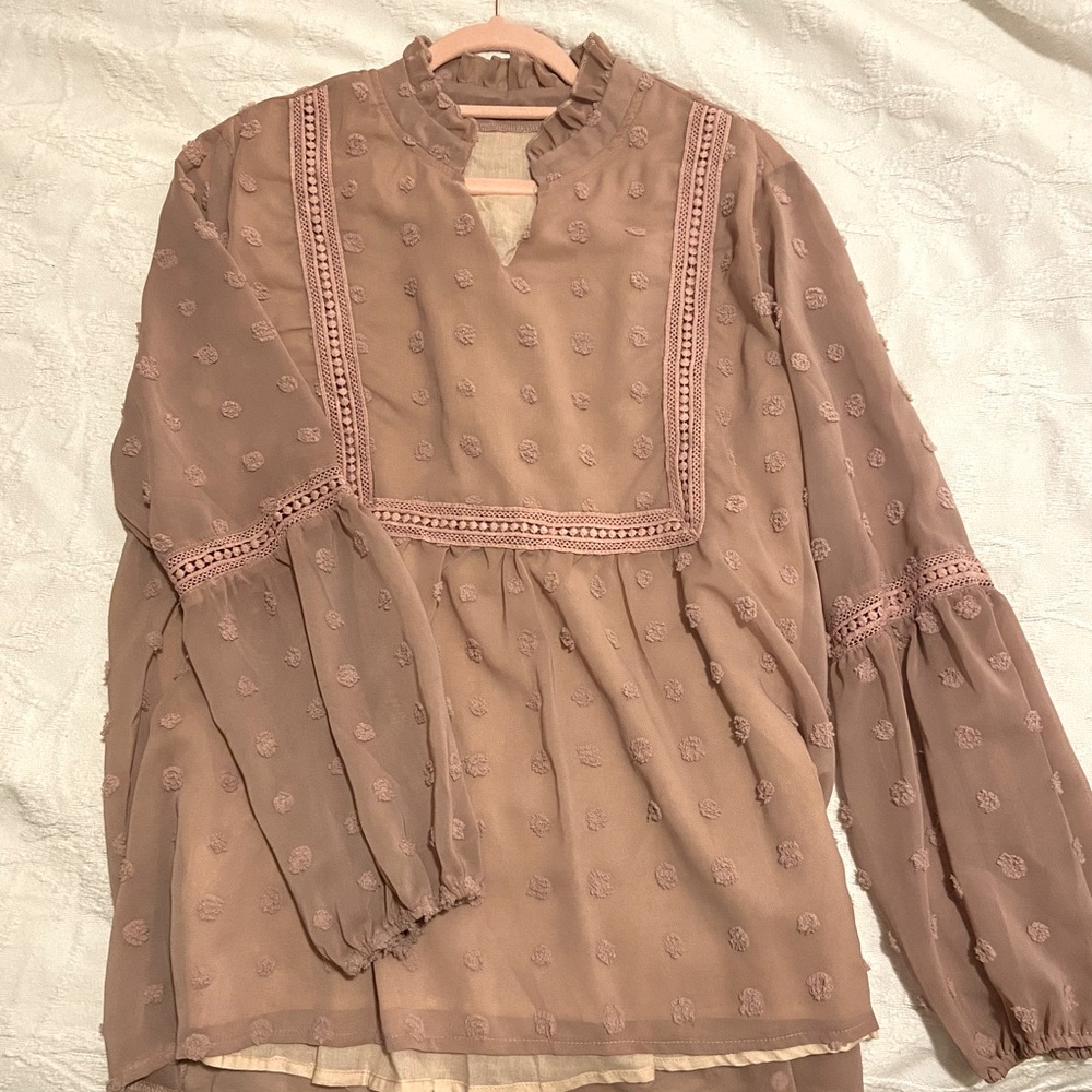 Swiss Dot Blouse